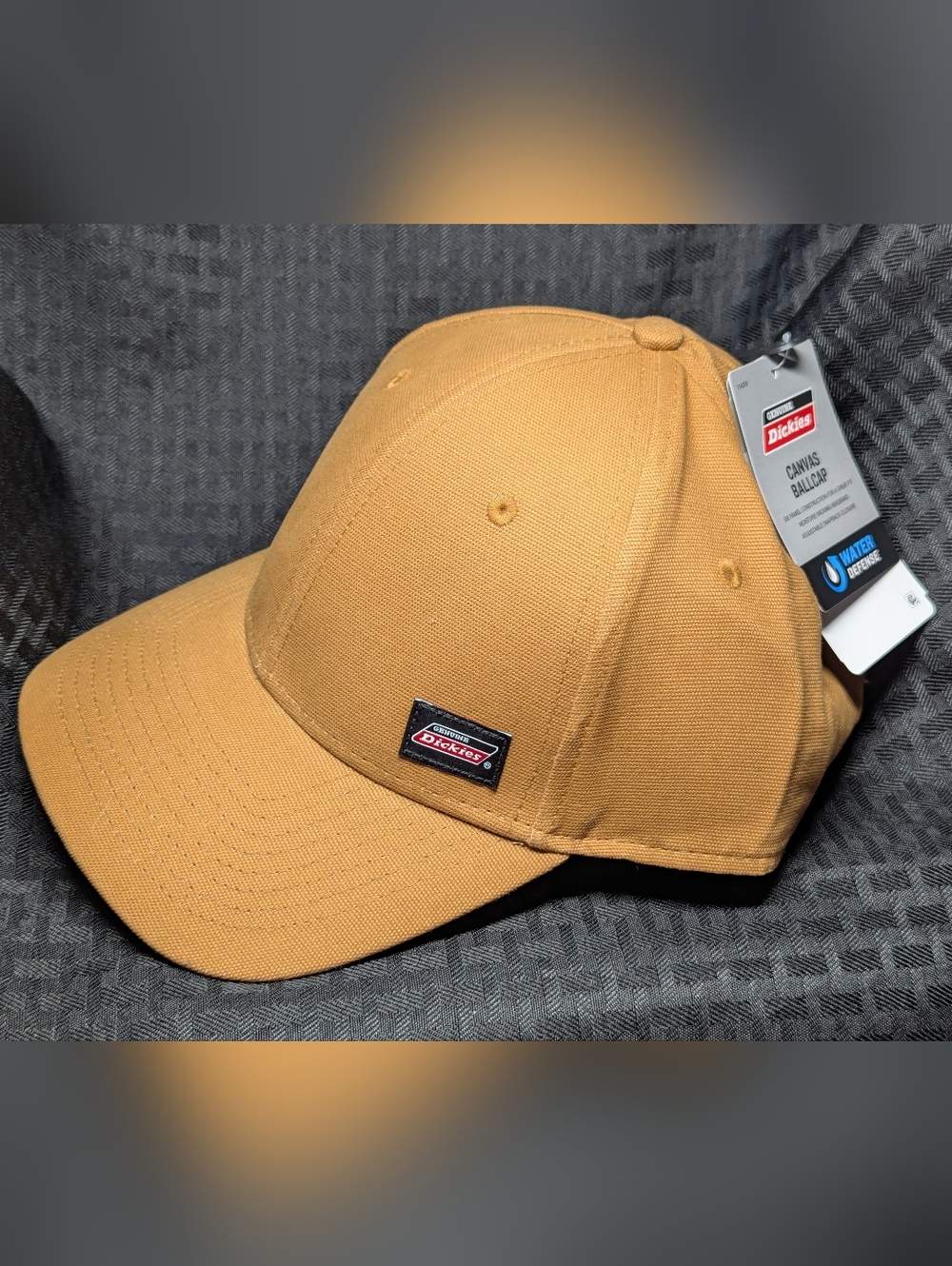 Brown Duck Dickies Logo Canvas Baseball Cap.